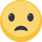 Frowning Face With Open Mouth emoji on Facebook